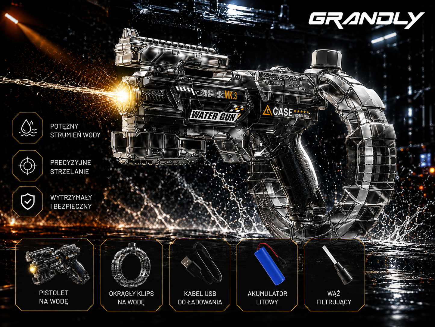 GrandlyGun™  Automatyczny Pistolet na Wodę